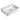 Kliff rectangular wall hung basin in gloss white with no tap hole, 600mm size shown