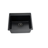 Laufey 550x510mm Matte Black granite laundry sink