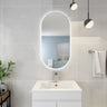 LED Mirror 450x900mm Olivia Oval Frameless Anti - Fog Backlit Bathroom - RJ Bathroom