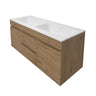Camden 1200mm Timber Wall Hung Vanity Prime Oak - RJ Bathroom