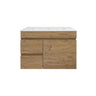 Camden 750mm Timber Wall Hung Vanity Prime Oak Left Hand Drawers - RJ Bathroom