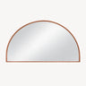 Arco 1200x800mm Brushed Copper half moon arch framed mirror