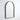 Arco 600x900mm Matte Black arch framed mirror view 2