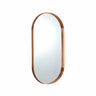 Ellips 600x900mm Brushed Copper oval pill framed mirror