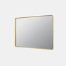 Rectta 1200x900mm Brushed Gold rectangular framed mirror