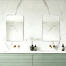 Rectta 900x750mm rectangular frameless bevelled edge mirror