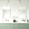 Rectta 450x600mm rectangular frameless pencil edge mirror