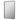 Rectta 450x900mm Matte Black rectangular framed mirror view 2