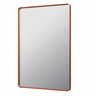 Rectta 900x750mm Brushed Copper rectangular framed mirror