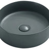 Luna 300x300mm Round Above Counter Gum Metal Grey Basin - RJ Bathroom