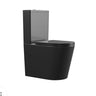 Matte Black Avis Rimless Back To Wall Ceramic Toilet Suite - RJ Bathroom