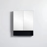 Matte Black PVC Waterproof 600mm Fremantle Mirror Shaving Cabinet - RJ Bathroom