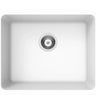 Matte White Granite Single Bowl Laundry Kitchen Sink 543x457mm - RJ Bathroom
