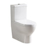 Mercury Box Rim Back To Wall Ceramic Toilet Suite Gun Metal Button - RJ Bathroom