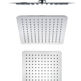 Nova Square Stainless Steel Rain Shower Head 250mm Chrome - RJ Bathroom
