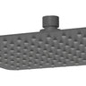Nova Square Stainless Steel Rain Shower Head 250mm Gun metal - RJ Bathroom