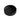 Olley Fluted 400mm solid surface stone round above counter basin in matte black