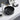 Olley 350mm round above counter basin in matte black on a bathroom vanity top