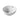 Orbi round gloss white ceramic countertop basin 380x380mm on a white background