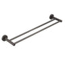 Otus Double Towel Rail 750mm Gun Metal - RJ Bathroom