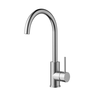 Otus Stainless Steel Slimline Sink Mixer, front view