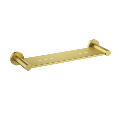 Otus Slimline Metal Shelf Brushed Gold - RJ Bathroom