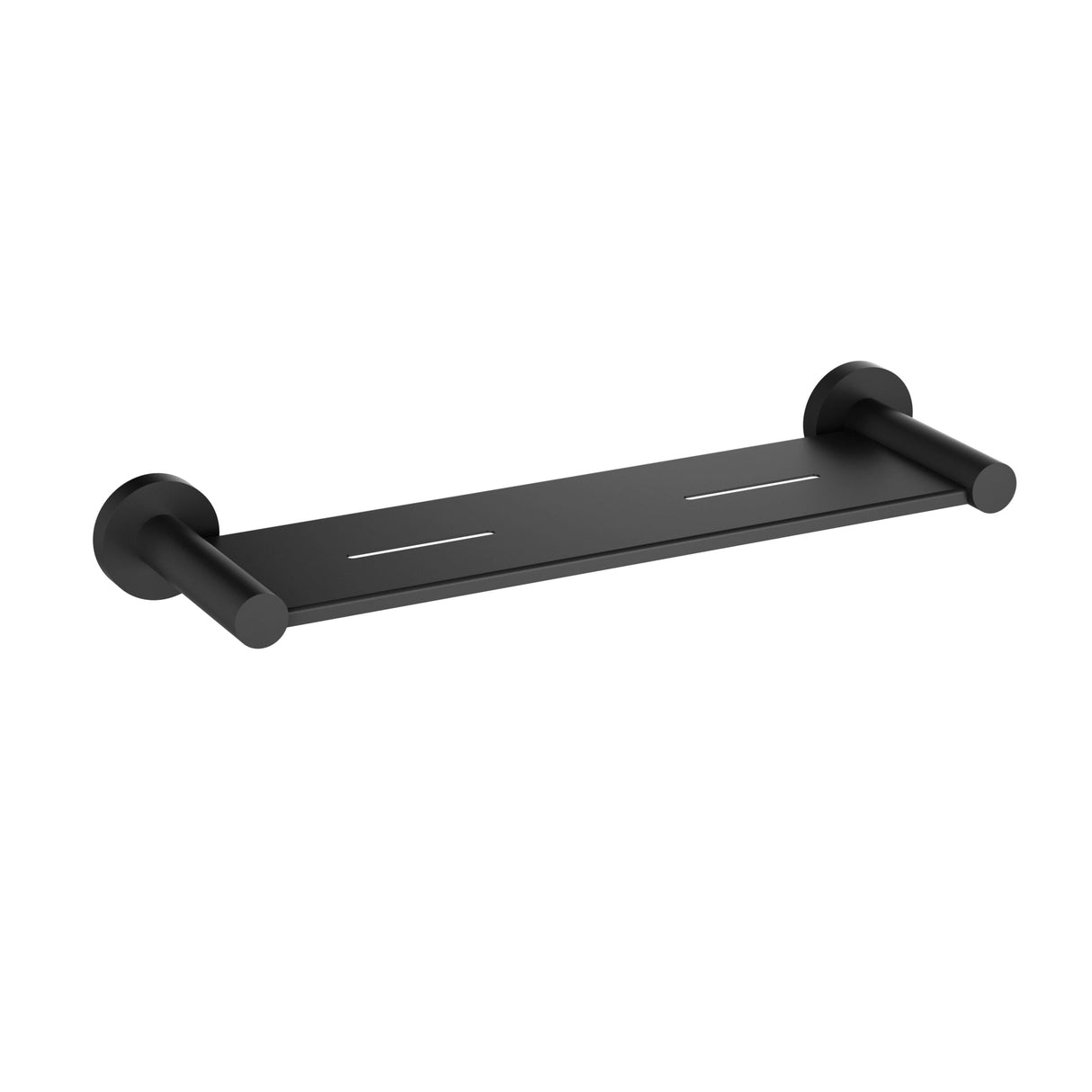 Otus Slimline Metal Shelf Matt Black - RJ Bathroom