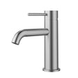 Otus Slimline SS Basin Mixer Curved Spout Stainless Steel - RJ Bathroom