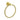 Otus Slimline Towel Ring Brushed Gold - RJ Bathroom