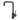Otus Matte Black Squareneck Kitchen Sink Mixer, front view