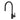 Otus Matte Black Pull-Out Kitchen Sink Mixer, front view