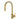 Otus Brushed Gold Pull-Out Kitchen Sink Mixer, front view