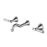 Ikon Clasico Hampton Brushed Nickel Bath Tap Set