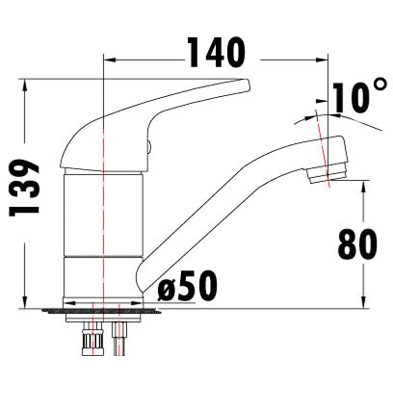 Ruby Swivel Basin Mixer Tap Chrome