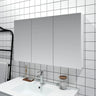 Polar Gloss White PVC Waterproof 1200mm Mirror Shaving Cabinet - RJ Bathroom