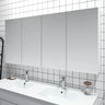 Polar Gloss White PVC Waterproof 1500mm Mirror Shaving Cabinet - RJ Bathroom
