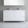 Polar PVC Waterproof 1500mm Double Bowl Freestanding Vanity - RJ Bathroom