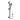 Otus Slimline gun metal shower rail set with sliding bracket – PSH041A-GM