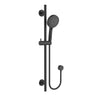 Otus Slimline matte black shower rail set with sliding bracket – PSH041A-MB