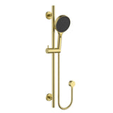 Ikon Sulu II Brushed Gold Shower Rail PSH046-BG