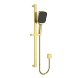 Ikon Ceram Brushed Gold rail shower