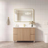 Rita Timber Look Elegant Oak 1200mm Four Drawer Freestanding Vanity on adjustable legs - RJ Bathroom