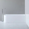 Right Corner Bathtub Matte/Gloss White Casey Back to Wall 1400mm - RJ Bathroom