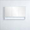 Riva Gloss White PVC Waterproof 1200mm Copper - Free Mirrored Shaving Cabinet with Shelf - RJ Bathroom