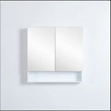 Riva Gloss White PVC Waterproof 750mm Copper - Free Mirror Shaving Cabinet with Shelf - RJ Bathroom