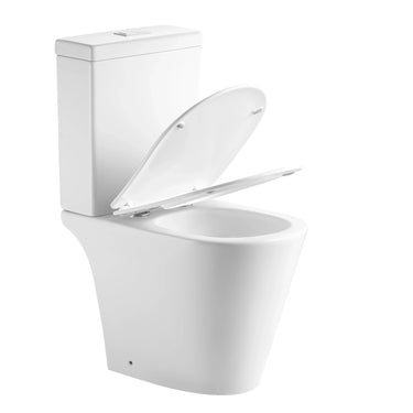 Roccia Compact Rimless Tornado Back To Wall Ceramic Toilet Suite - RJ Bathroom