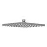 Rosa | Square Plastic Rain Shower Head 200mm Gunmetal - RJ Bathroom