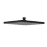 Rosa | Square Plastic Rain Shower Head 200mm Matte Black - RJ Bathroom
