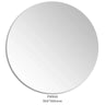 Round Frameless Pencil Edge Mirror 900x900mm - RJ Bathroom