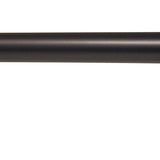 Round Horizontal Shower Arm 400mm Matt Black - RJ Bathroom